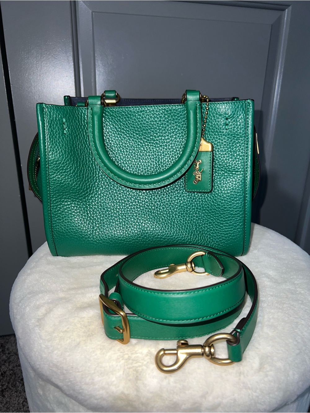 Coach Rogue 25 Green C3877 - Picture 1 of 6